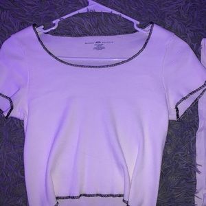 Brandy Melville white crop top